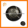 combined abs fake brown leather shank button